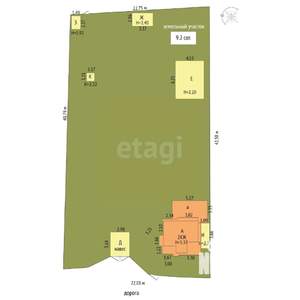 Дача 64м², 2-этажный, участок 9 сот.  