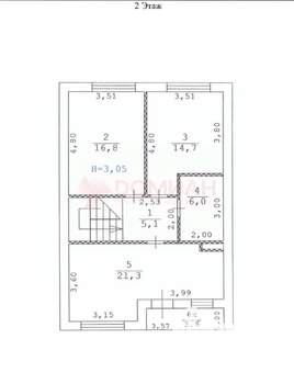 Дом 160м², 2-этажный, участок 3 сот.  