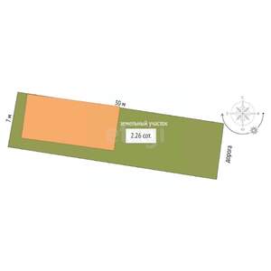 Дом 72м&sup2;, 1-этажный, участок 3 сот.  