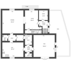 Дом 327м², 2-этажный, участок 6 сот.  