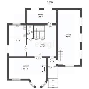 Дом 444м², 4-этажный, участок 7 сот.  
