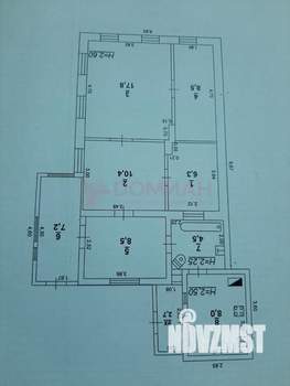 Дом 74м², 1-этажный, участок 3 сот.  