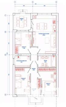 Дом 105м², 1-этажный, участок 3 сот.  