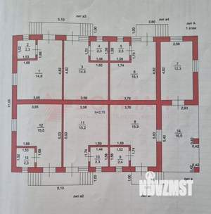 Дом 117м², 1-этажный, участок 4 сот.  