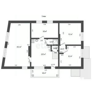 Дом 171м², 3-этажный, участок 3 сот.  