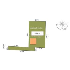 Дом 84м&sup2;, 1-этажный, участок 3 сот.  