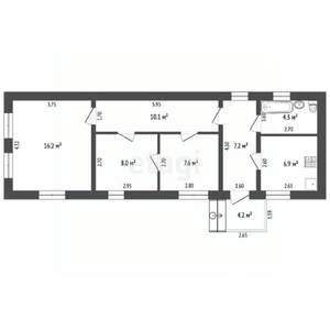 Дом 60м&sup2;, 1-этажный, участок 3 сот.  