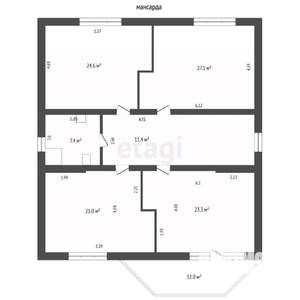 Дом 310м&sup2;, 3-этажный, участок 5 сот.  