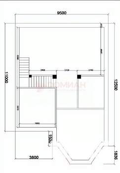 Дом 190м&sup2;, 2-этажный, участок 5 сот.  