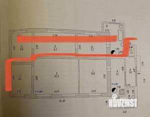 Дом 74м&sup2;, 1-этажный, участок 4 сот.  