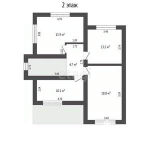 Дом 140м², 2-этажный, участок 3 сот.  