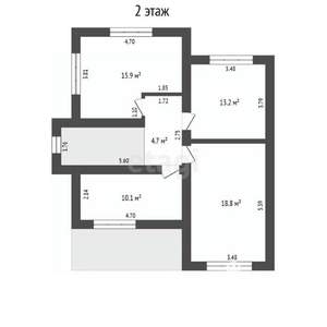 Дом 140м², 2-этажный, участок 3 сот.  