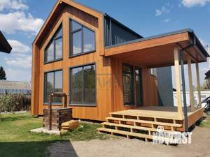 Дом 124м&sup2;, 2-этажный, участок 6 сот.  