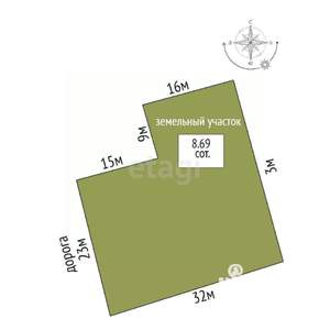 Дом 900м², 4-этажный, участок 9 сот.  