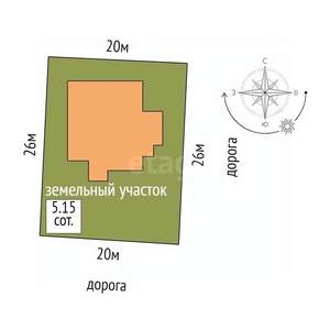 Дом 127м&sup2;, 1-этажный, участок 5 сот.  