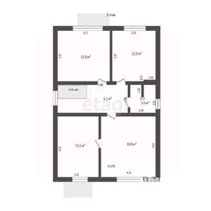 Дом 140м², 2-этажный, участок 6 сот.  