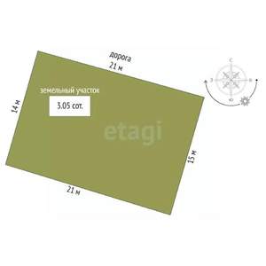 Дом 140м², 1-этажный, участок 3 сот.  