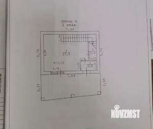 Дом 92м², 2-этажный, участок 1 сот.  
