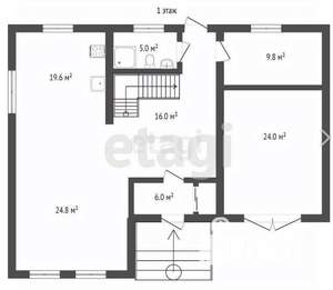 Дом 216м², 2-этажный, участок 6 сот.  