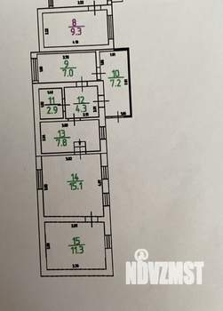 Дом 56м², 1-этажный, участок 2 сот.  