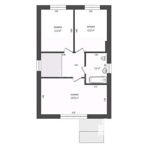 Дом 120м², 2-этажный, участок 3 сот.  
