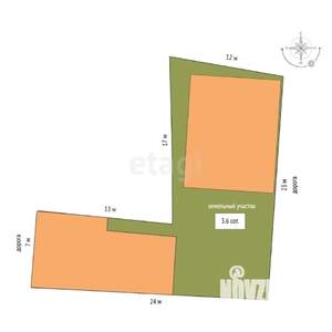 Дом 178м&sup2;, 2-этажный, участок 4 сот.  