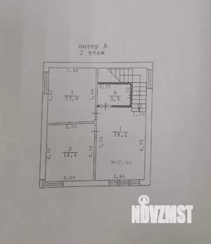 Дом 92м², 2-этажный, участок 1 сот.  