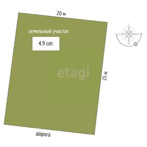 Дом 82м², 2-этажный, участок 5 сот.  