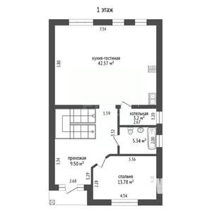 Дом 190м², 2-этажный, участок 4 сот.  