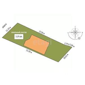 Дом 120м&sup2;, 2-этажный, участок 3 сот.  