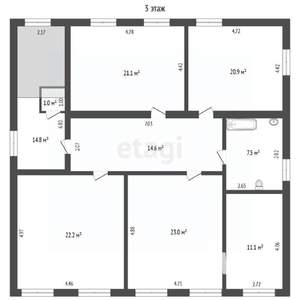 Дом 400м², 3-этажный, участок 6 сот.  