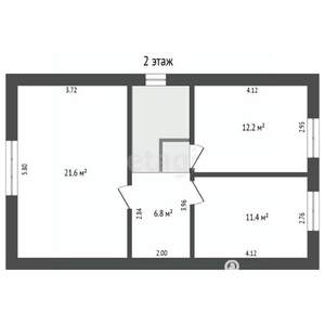 Дача 107м², 2-этажный, участок 3 сот.  