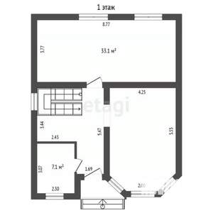 Дом 190м², 2-этажный, участок 5 сот.  