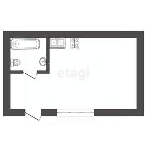 Дом 21м&sup2;, 1-этажный, участок 2 сот.  