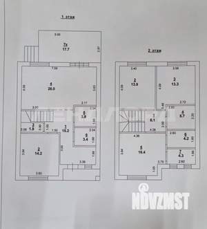 Дом 153м², 2-этажный, участок 3 сот.  