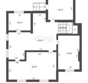 Дом 260м², 1-этажный, участок 3 сот.  