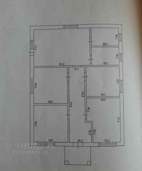 Дом 115м², 1-этажный, участок 6 сот.  