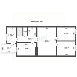 Дом 139м&sup2;, 2-этажный, участок 3 сот.  