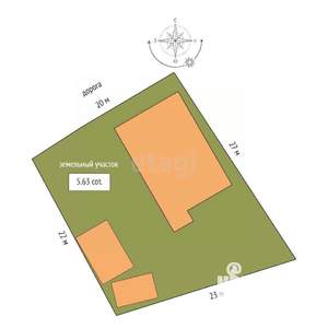 Дом 154м², 2-этажный, участок 6 сот.  