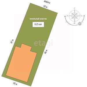 Таунхаус 388м², 2-этажный, участок 8 сот.  