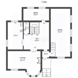 Дом 444м&sup2;, 4-этажный, участок 7 сот.  