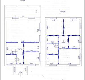 Дом 217м&sup2;, 2-этажный, участок 3 сот.  