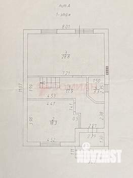 Дом 133м&sup2;, 2-этажный, участок 3 сот.  