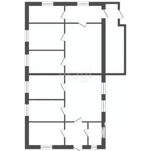 Дом 80м&sup2;, 1-этажный, участок 26 сот.  