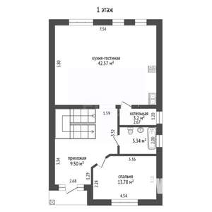 Дом 190м², 2-этажный, участок 4 сот.  