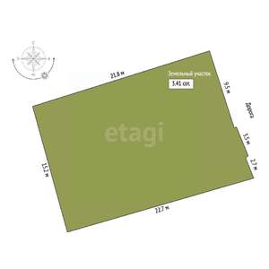 Дом 76м&sup2;, 1-этажный, участок 3 сот.  