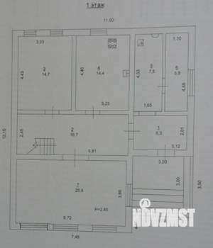 Дом 163м², 2-этажный, участок 6 сот.  