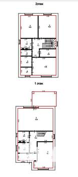 Дом 190м&sup2;, 2-этажный, участок 3 сот.  