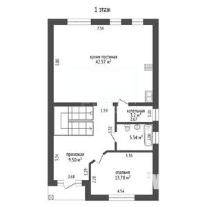 Дом 190м², 2-этажный, участок 4 сот.  
