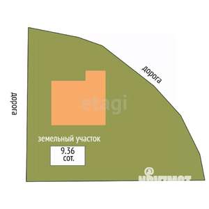 Дом 155м&sup2;, 2-этажный, участок 9 сот.  